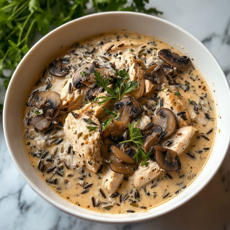 Creamy Mushroom Chicken and Wild Rice Soup Recipe