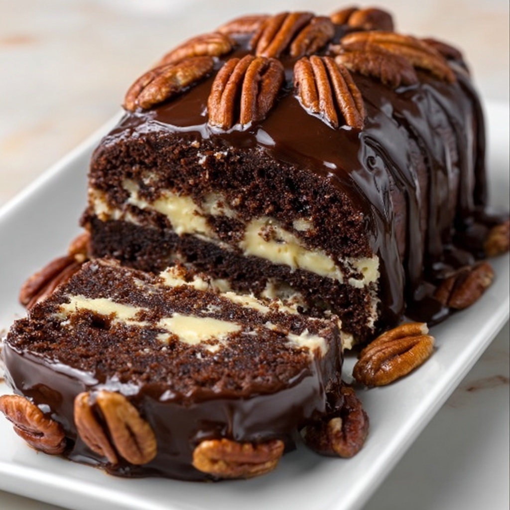 Chocolate Pecan Dream Cake Recipe - Recipe Image
