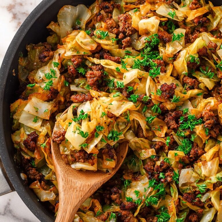 Ground Beef and Chopped Cabbage Recipe