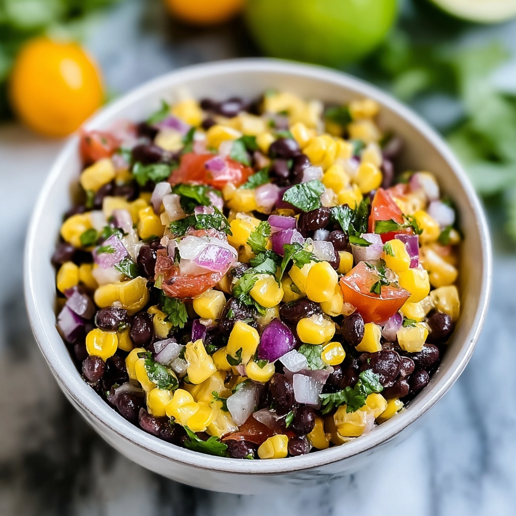 Refreshing Black Bean Corn Salad Recipe - Recipe Image