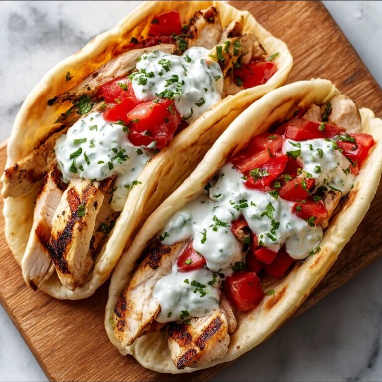 Greek Chicken Gyros with Cucumber Tzatziki Recipe