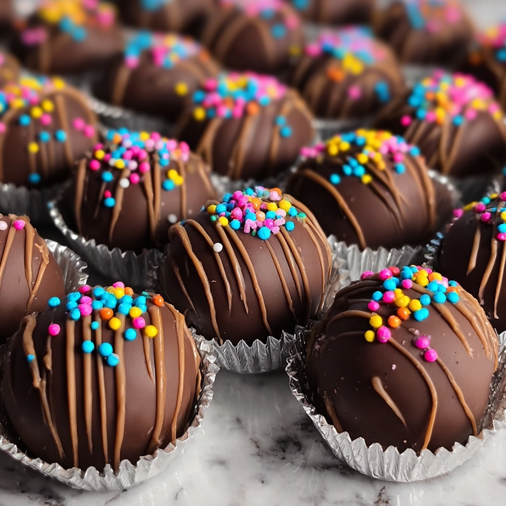 Chocolate-Covered Christmas Cake Puffs Recipe - Recipe Image