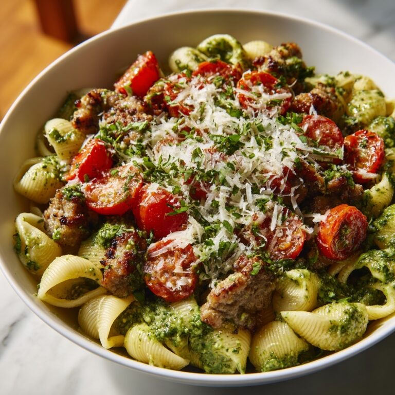 Easy Sausage Pesto Pasta Recipe