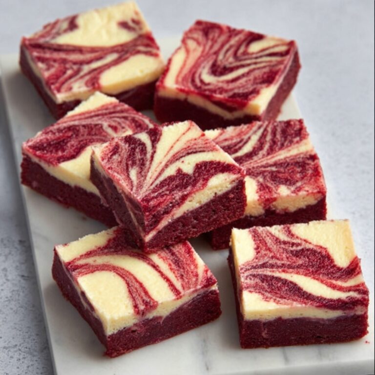 Red Velvet Brownies with Vanilla Cheesecake Swirl Recipe
