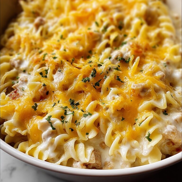 Cheesy Chicken Noodle Casserole Recipe