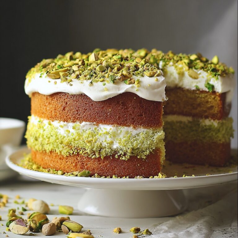Zesty Pistachio Bliss Cake Recipe