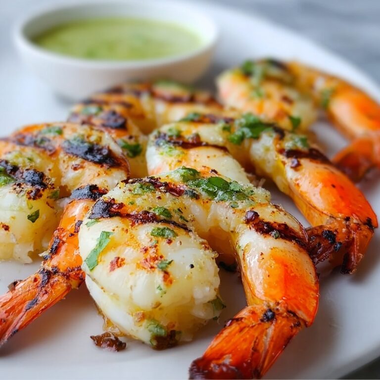 Garlic Confit Butter BBQ Butterflied Prawns Recipe