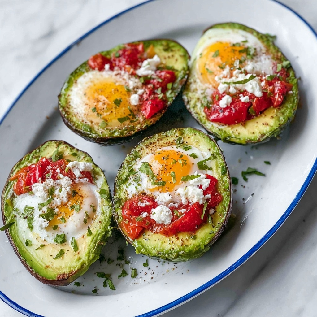Baked Avocado Eggs with Turkey Slices Recipe - Recipe Image