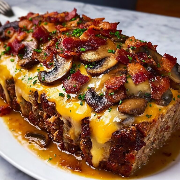 Mushroom and Swiss Cheese Meatloaf Recipe