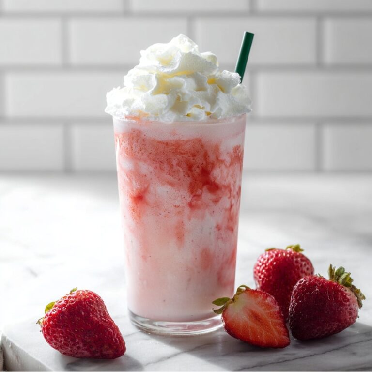 Strawberries & Cream Frappuccino Recipe