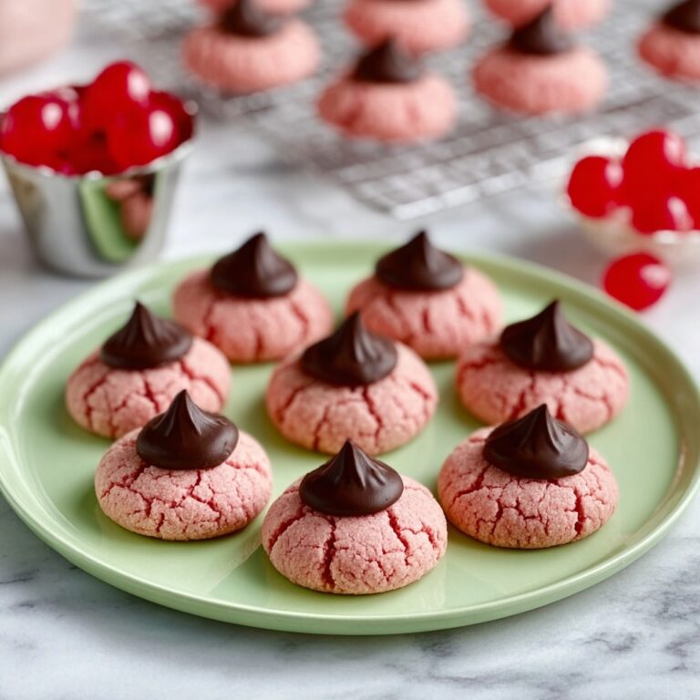 Chocolate Cherry Blossom Cookies Recipe