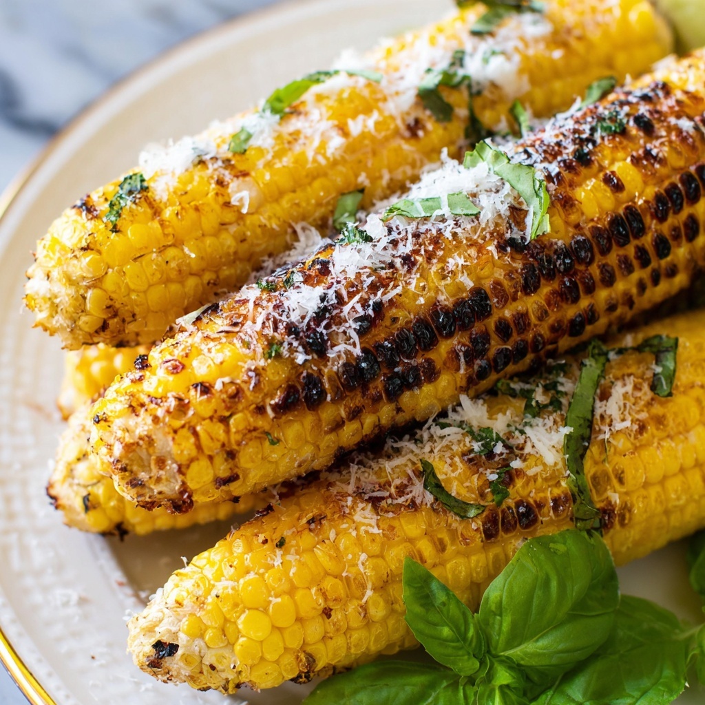 Parmesan Garlic Grilled Corn Recipe - Recipe Image