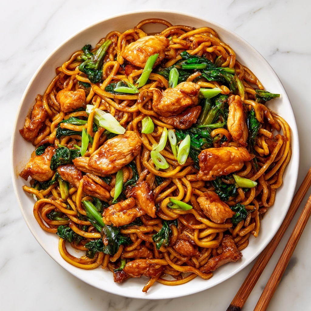 Garlic Chicken Lo Mein Recipe - Recipe Image