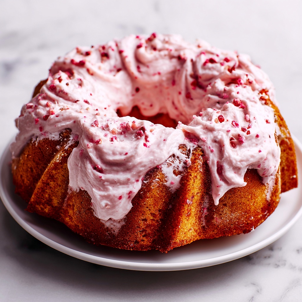 Strawberry Italian Cream Pound Cake Recipe - Recipe Image