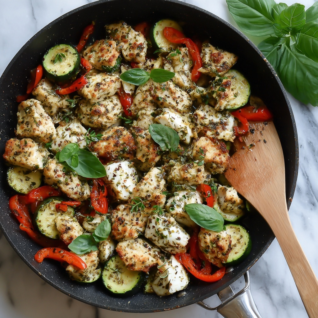 Italian Chicken Skillet with Pesto Recipe - Recipe Image