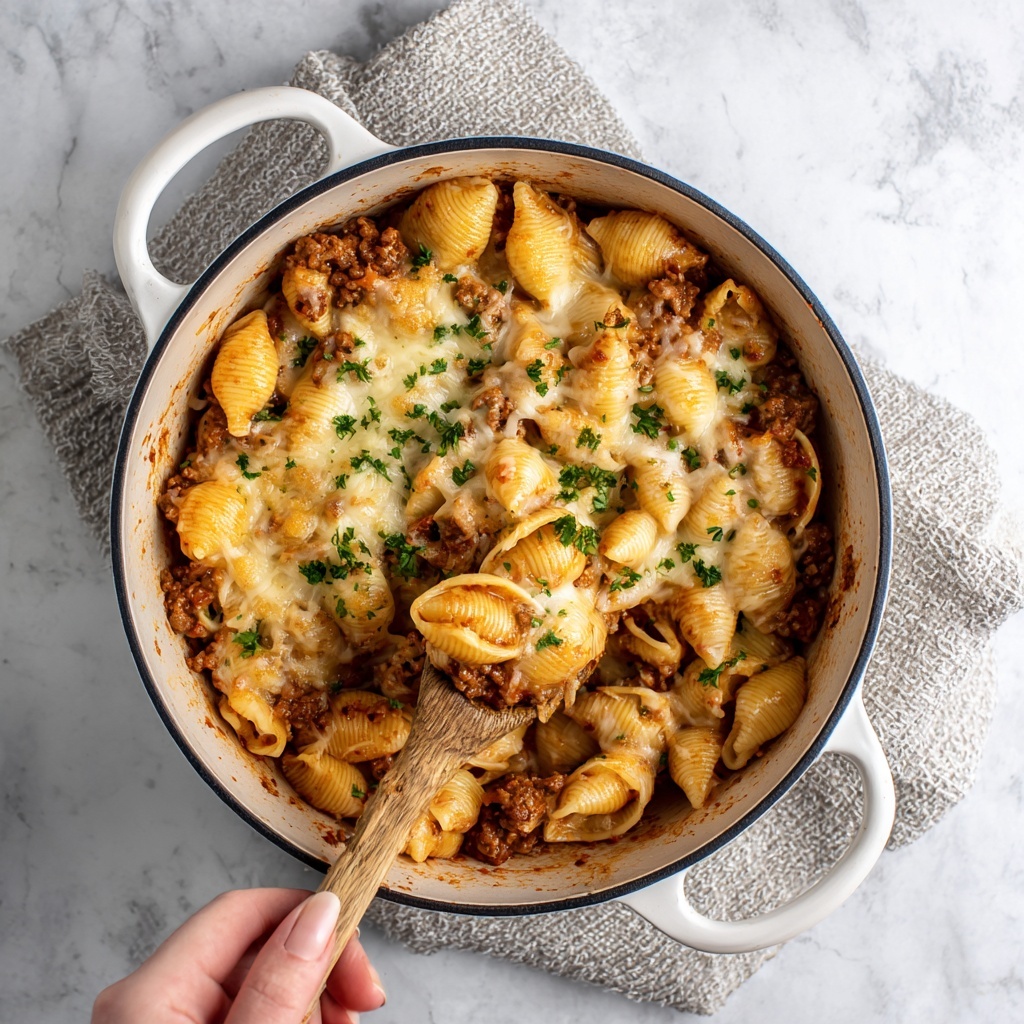 Beefy Tortellini Pasta Bake Recipe - Recipe Image