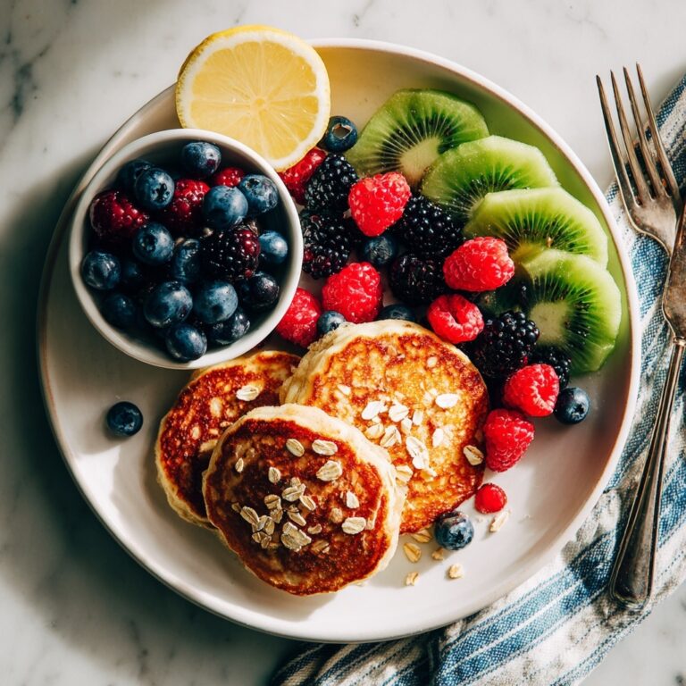 Oatmeal Pancakes with Fresh Fruit Recipe