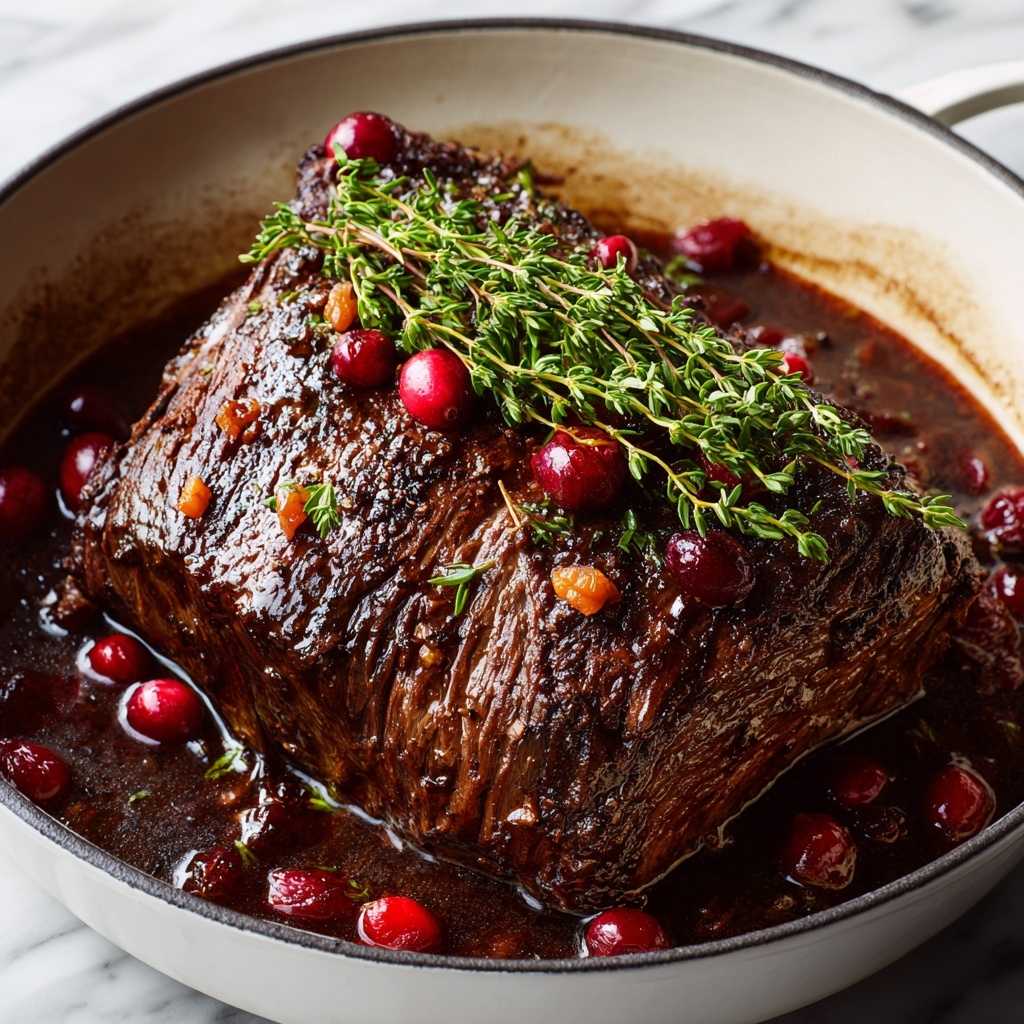 Cranberry Balsamic Ribeye Roast Recipe - Recipe Image