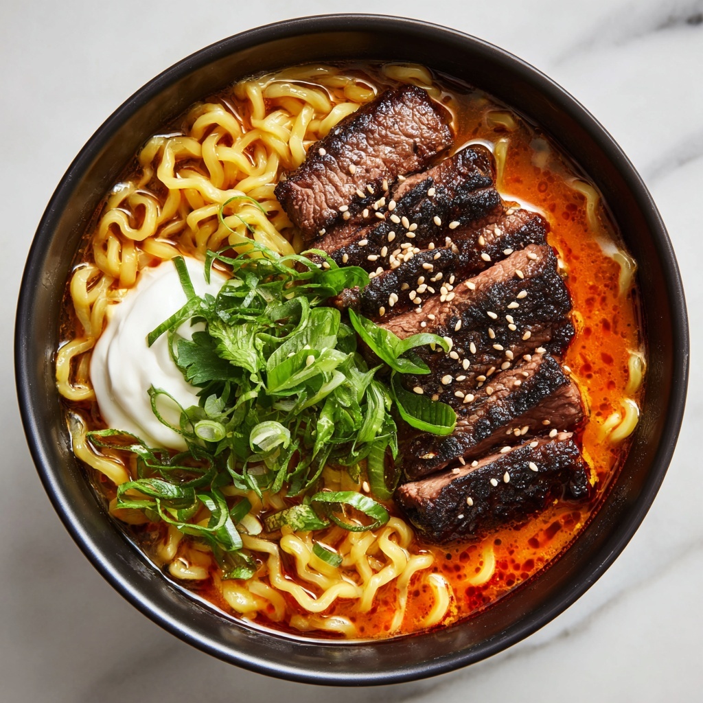 Spicy Korean Ramen Beef Recipe - Recipe Image