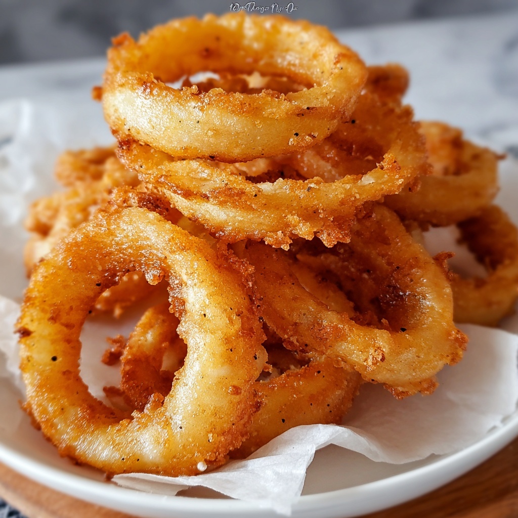 Crispy Fried Onion Rings Recipe - Recipe Image