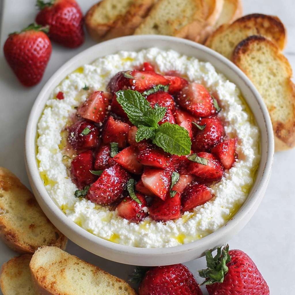 Whipped Feta Dip with Roasted Strawberries Recipe - Recipe Image