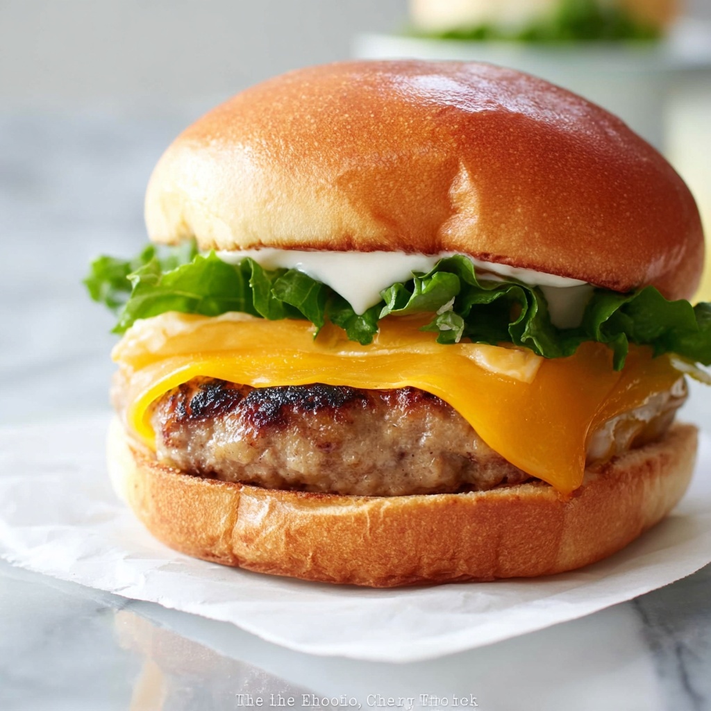 Cheddar Ranch Chicken Burgers Recipe - Recipe Image