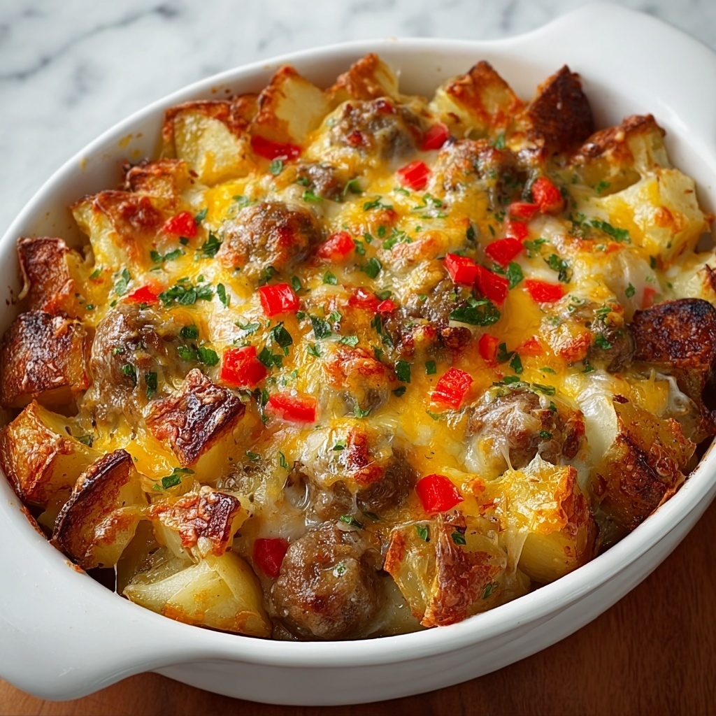 Cheesy Ranch Potatoes and Sausage Recipe - Recipe Image