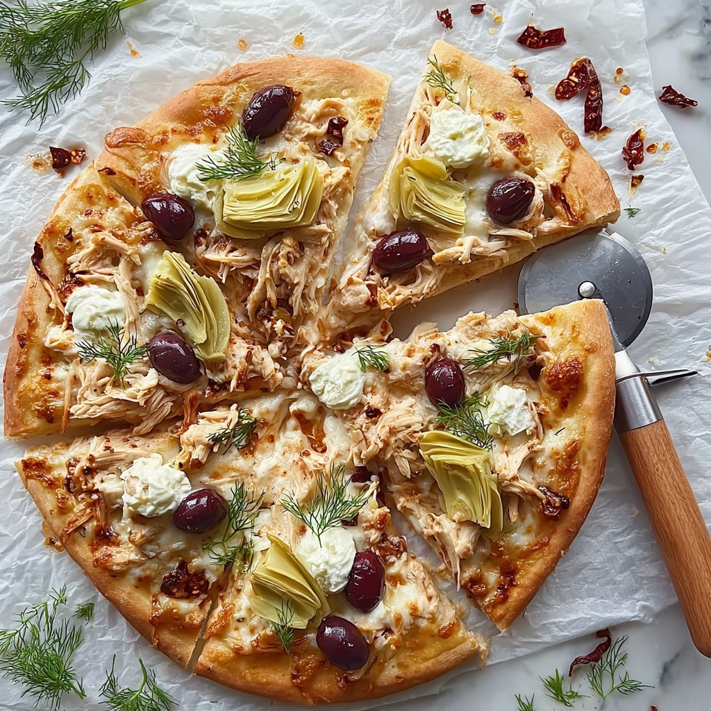 Chicken Tzatziki Pizza Recipe - Recipe Image