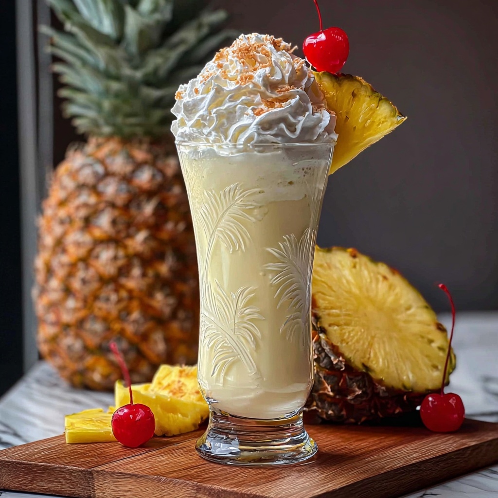 Pina Colada Milkshake: The Ultimate Tropical Treat Recipe - Recipe Image