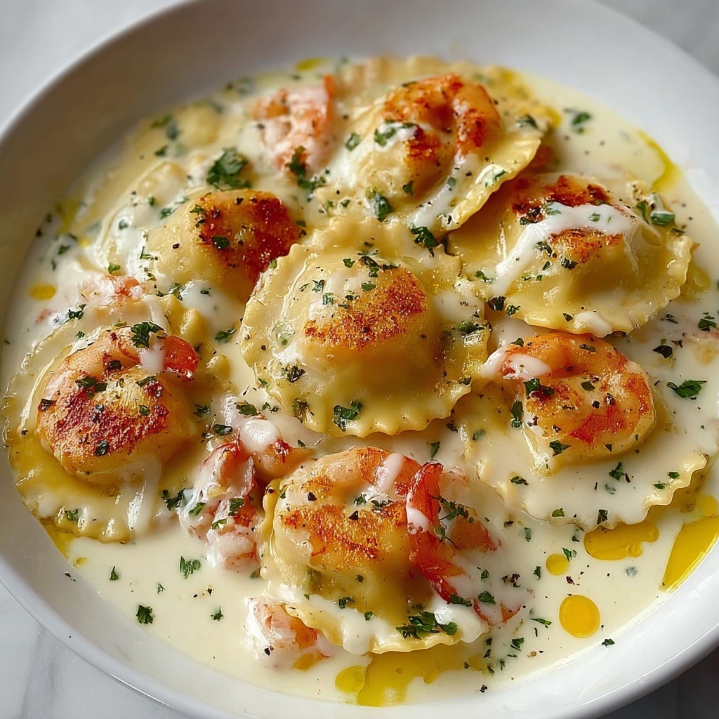 Lobster Ravioli in a Zesty Lemon Butter Sauce Recipe - Recipe Image