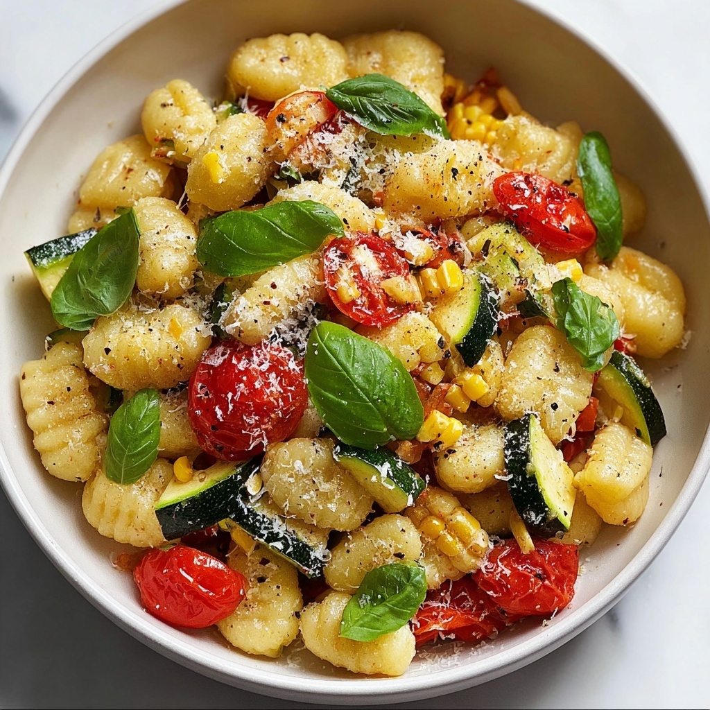 Summer Cavatelli with Corn, Tomatoes, and Zucchini Recipe - Recipe Image