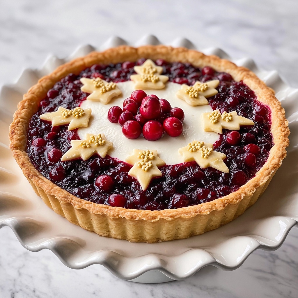 Cranberry Orange Custard Pie Recipe - Recipe Image