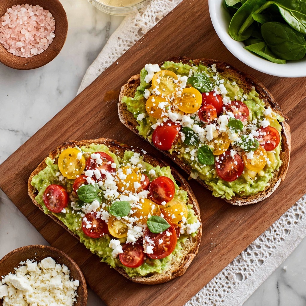 Avocado Toast with Feta Cheese Recipe - Recipe Image