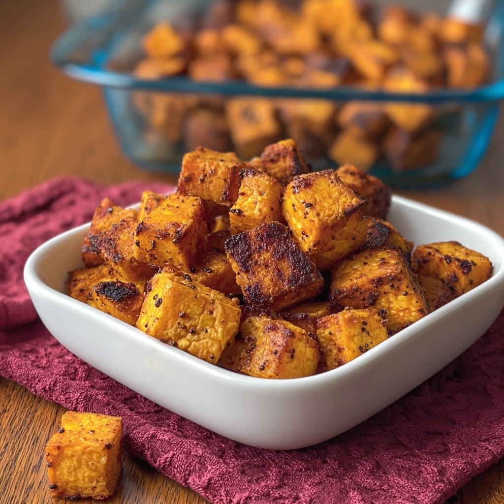 Easy Roasted Sweet Potato Bites Recipe - Recipe Image
