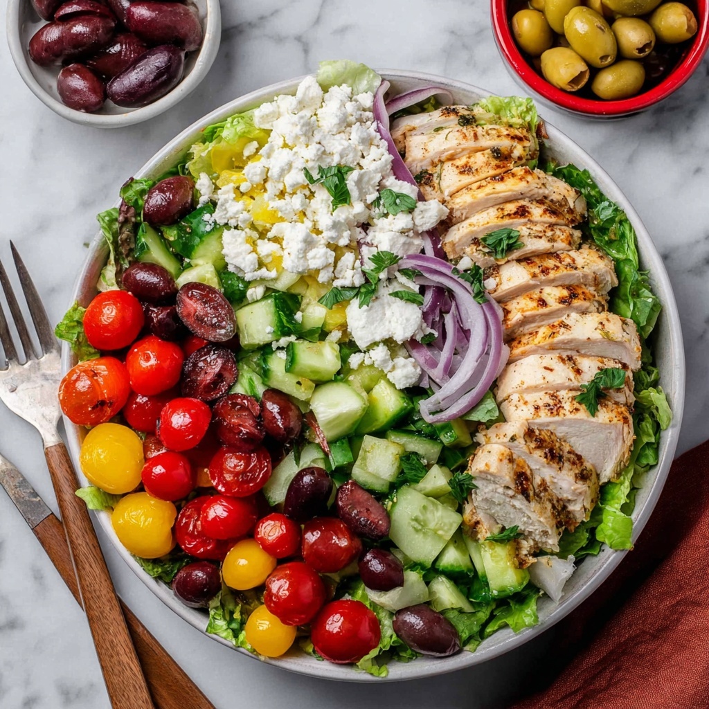 Healthy Greek Chicken Salad Recipe - Recipe Image