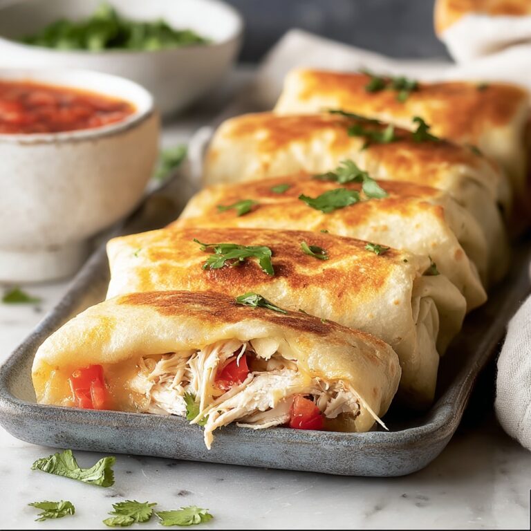 Baked Chicken Chimichangas Recipe