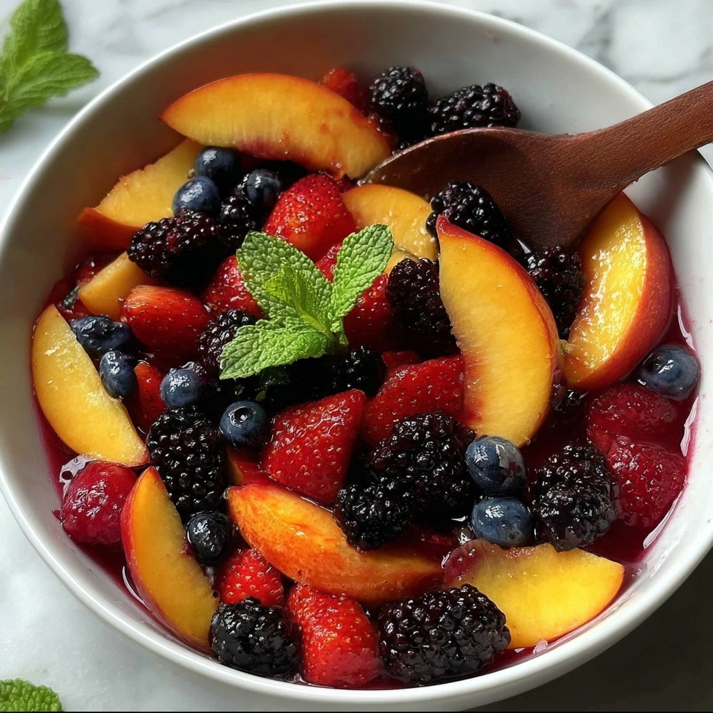 Peach Berry Fruit Salad: A Refreshing Summer Recipe - Recipe Image