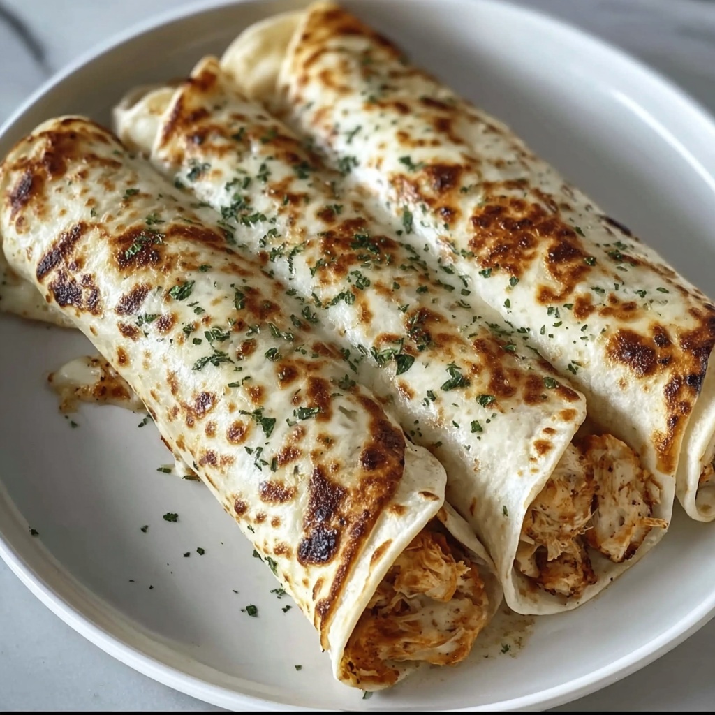 Cheesy Chicken Wraps Recipe - Recipe Image