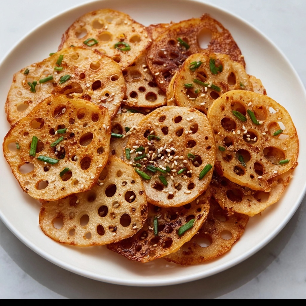 Crispy Lotus Root Chips (Renkon Chips) Recipe - Recipe Image
