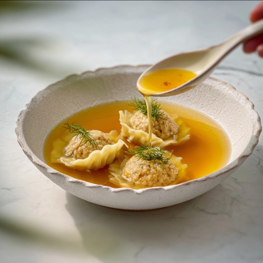 Turmeric Vegetable Matzo Ball Soup Recipe - Recipe Image