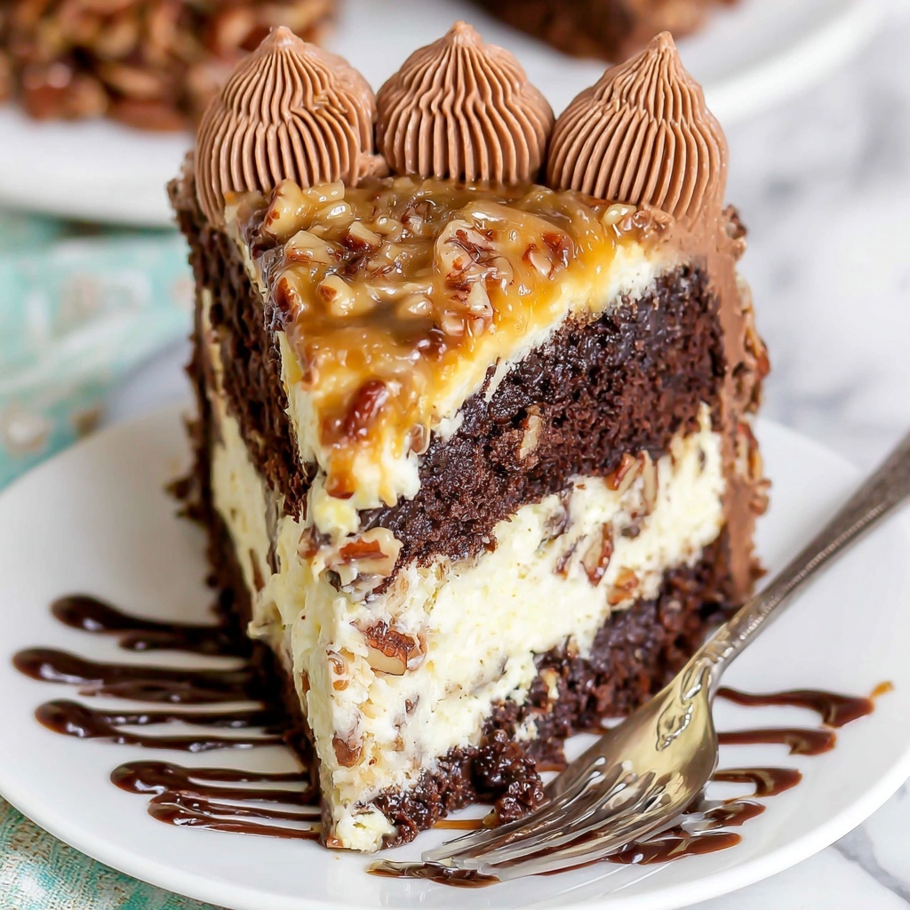 Outrageous Chocolate Coconut Cheesecake Recipe - Recipe Image