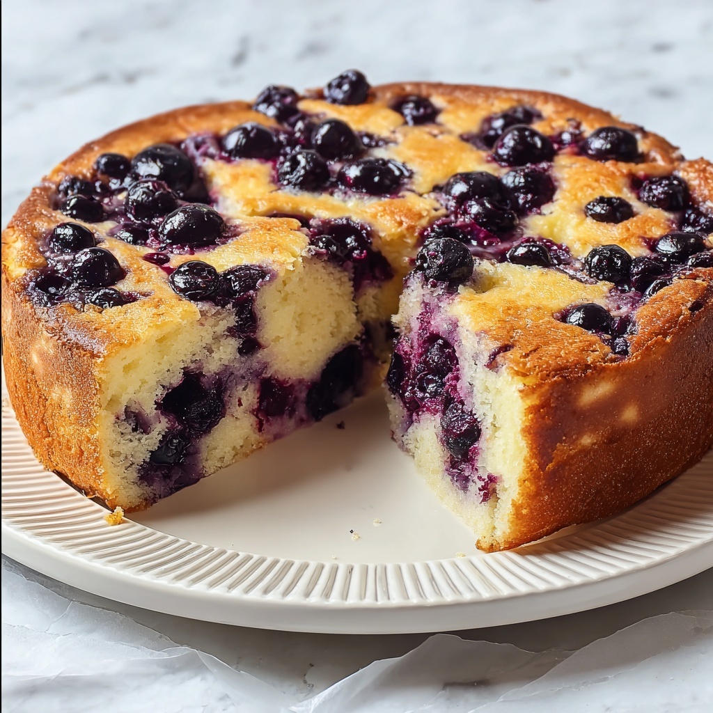 Air Fryer Blueberry Yogurt Cake Recipe - Recipe Image
