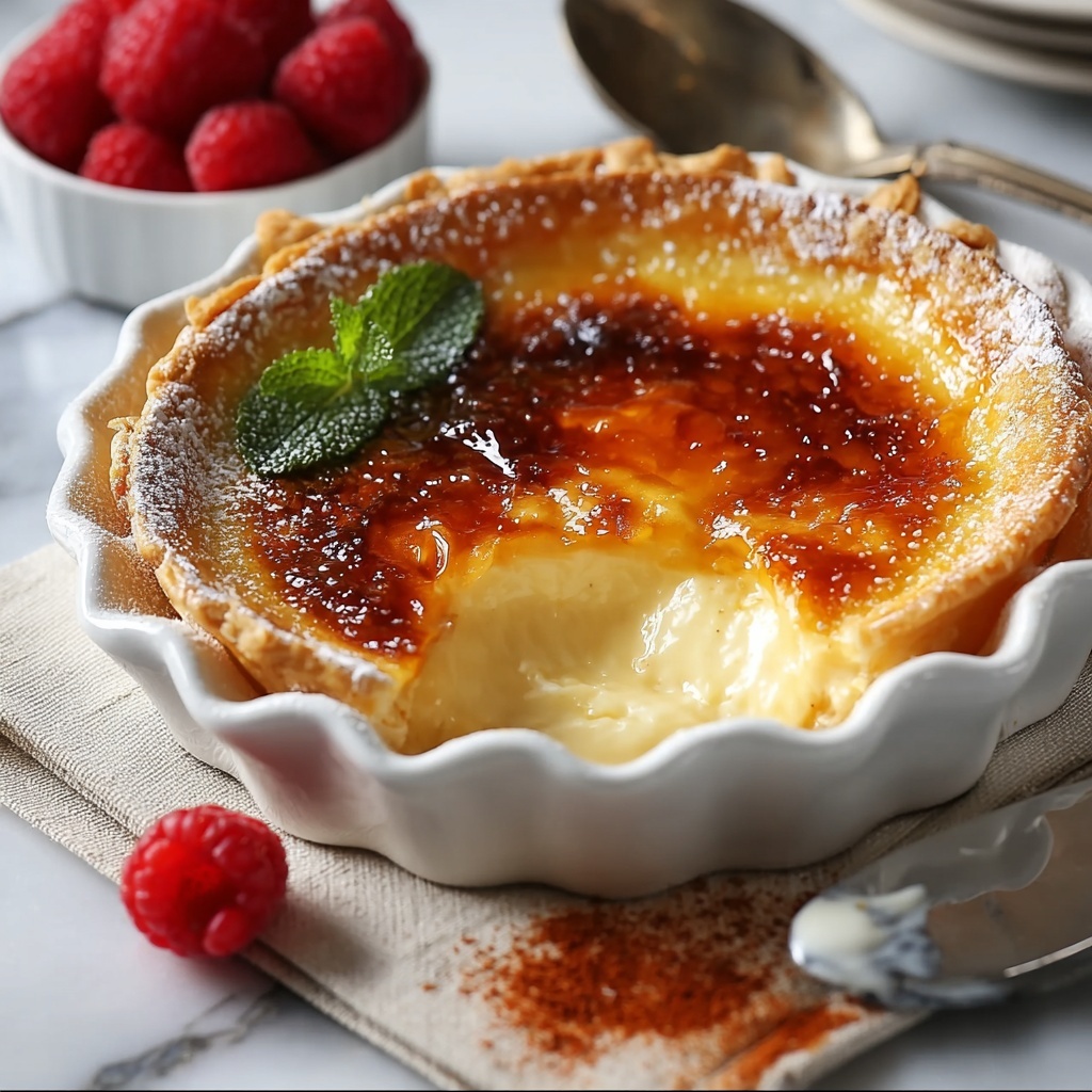 Authentic French Crème Brûlée Tart Recipe - Recipe Image