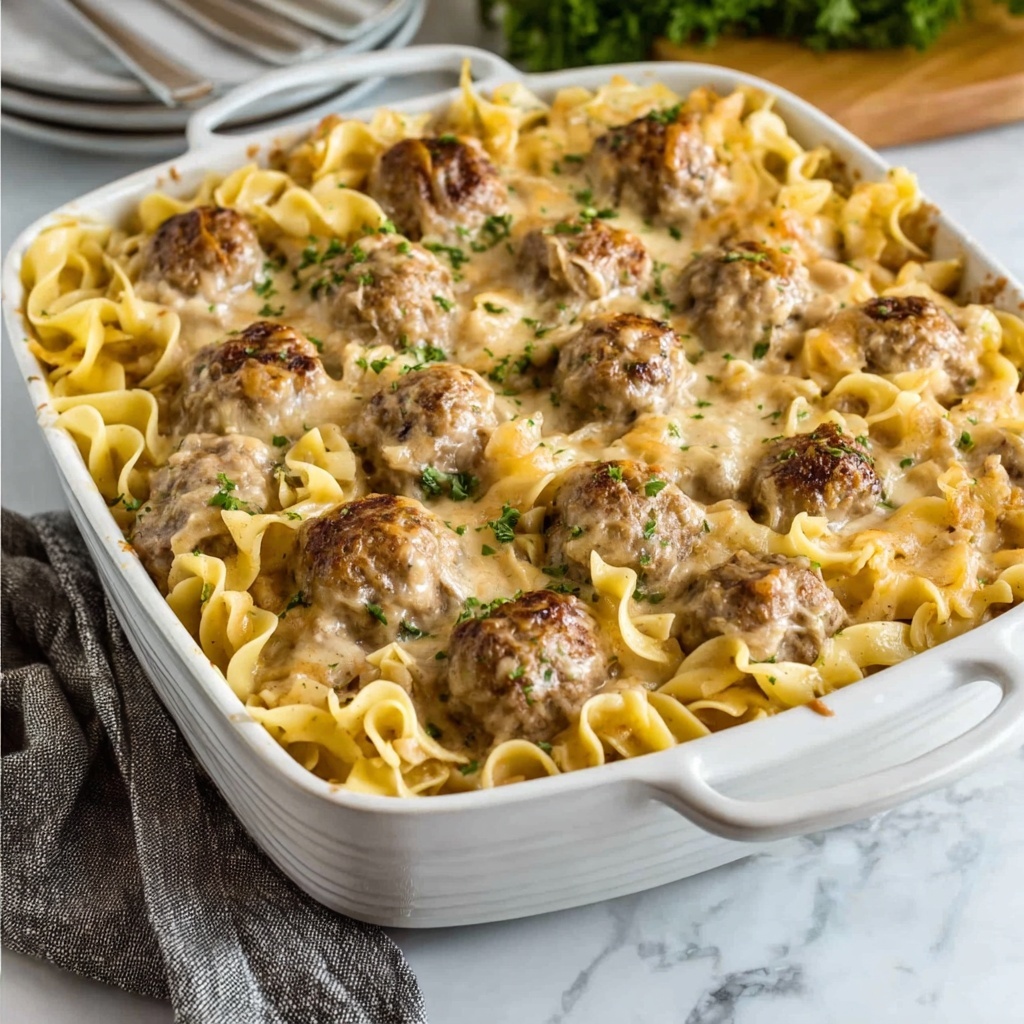 Swedish Meatball Pasta Recipe - Recipe Image