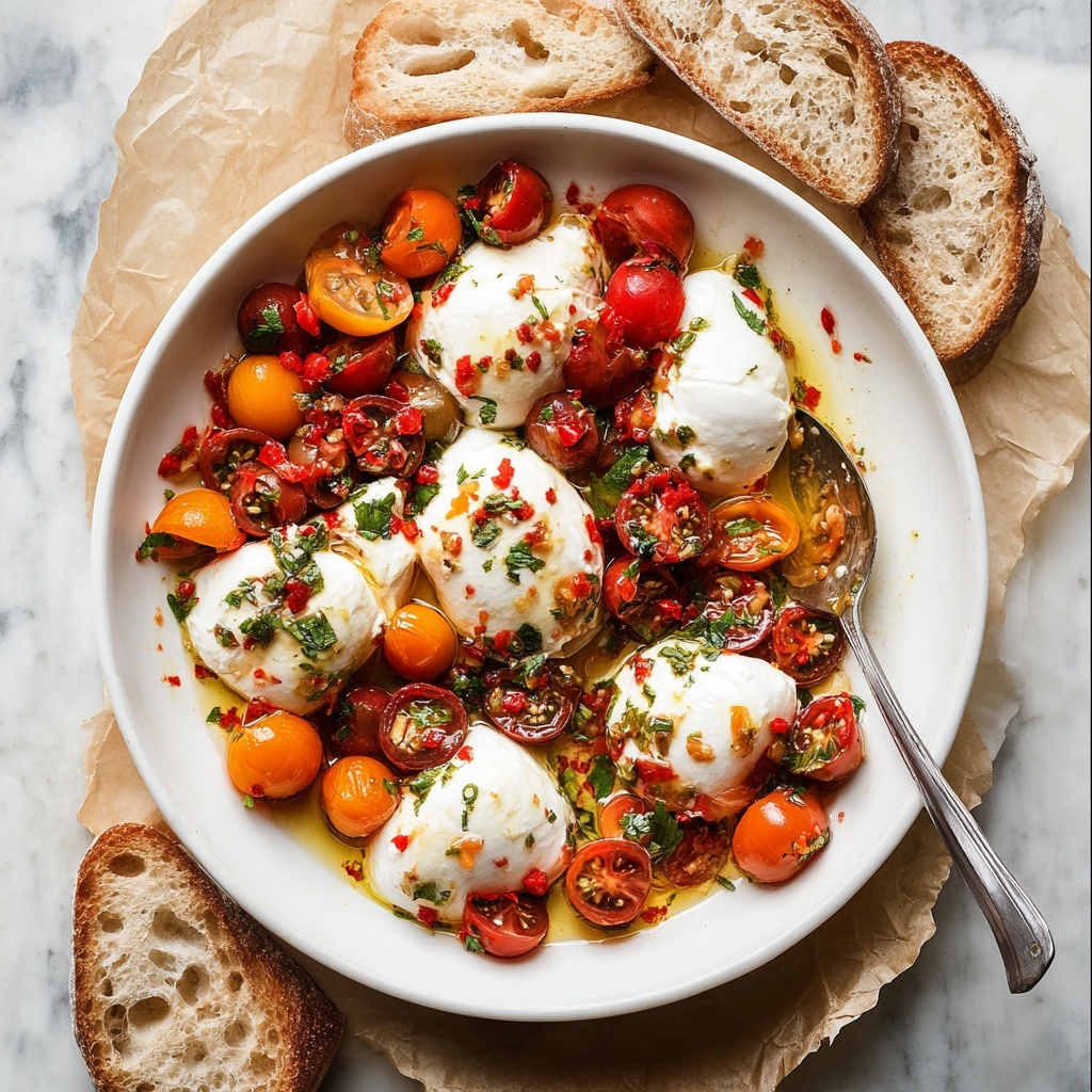 Calabrian Chili and Burrata Appetizer Recipe - Recipe Image