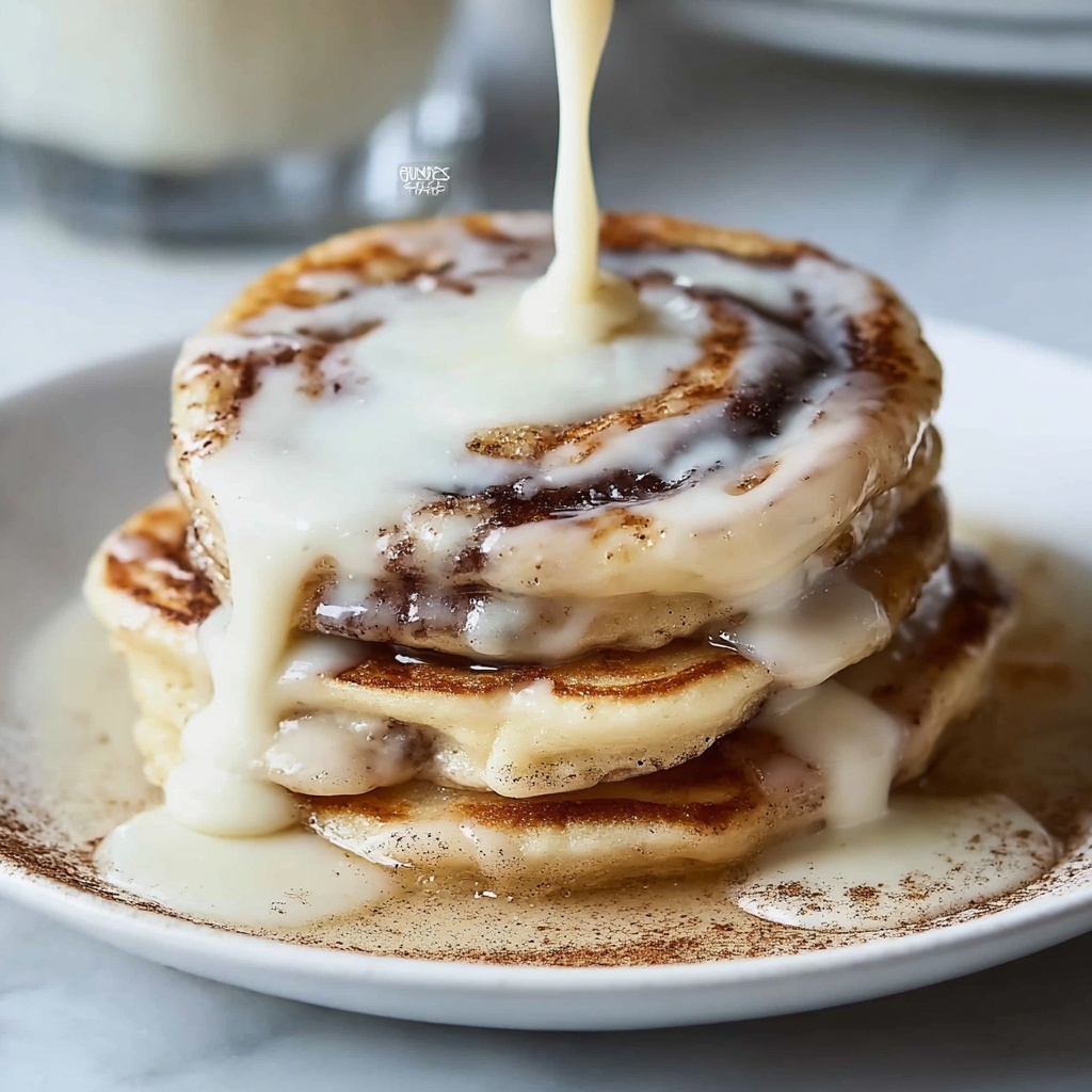 Cinnamon Roll Pancakes Recipe - Recipe Image