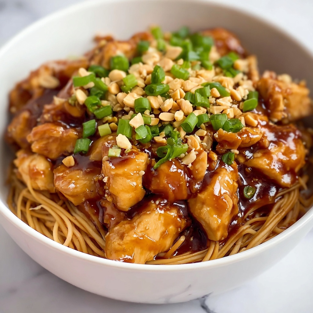 Spicy Kung Pao Chicken Noodles Recipe - Recipe Image