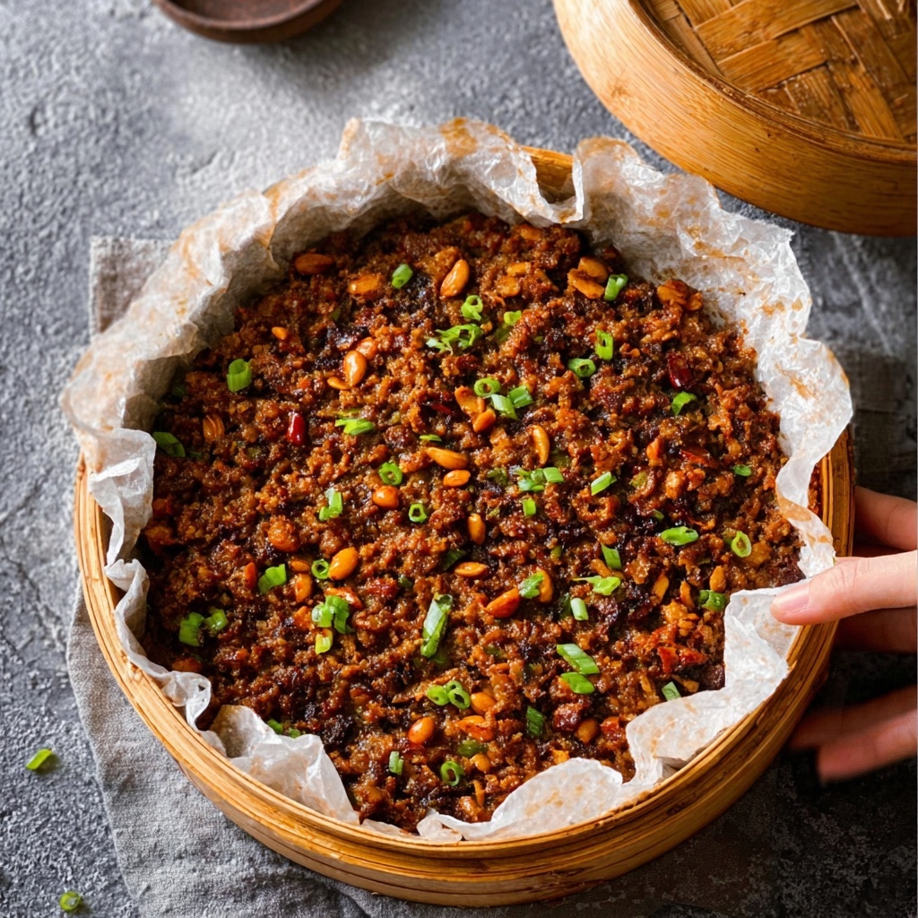 Chinese Savoury Sticky Rice Recipe - Recipe Image