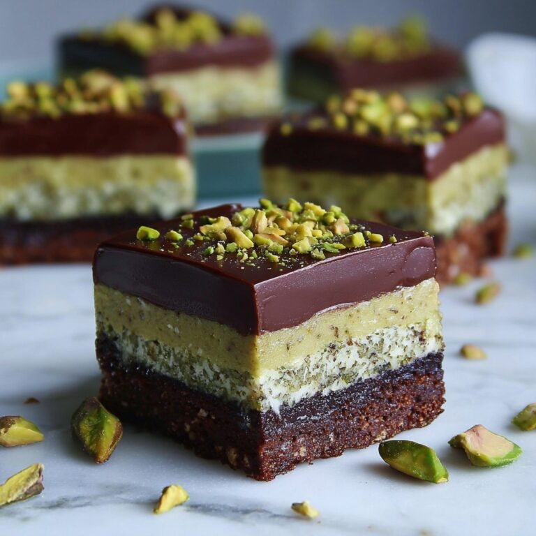 Pistachio Kunafa Brownies Recipe