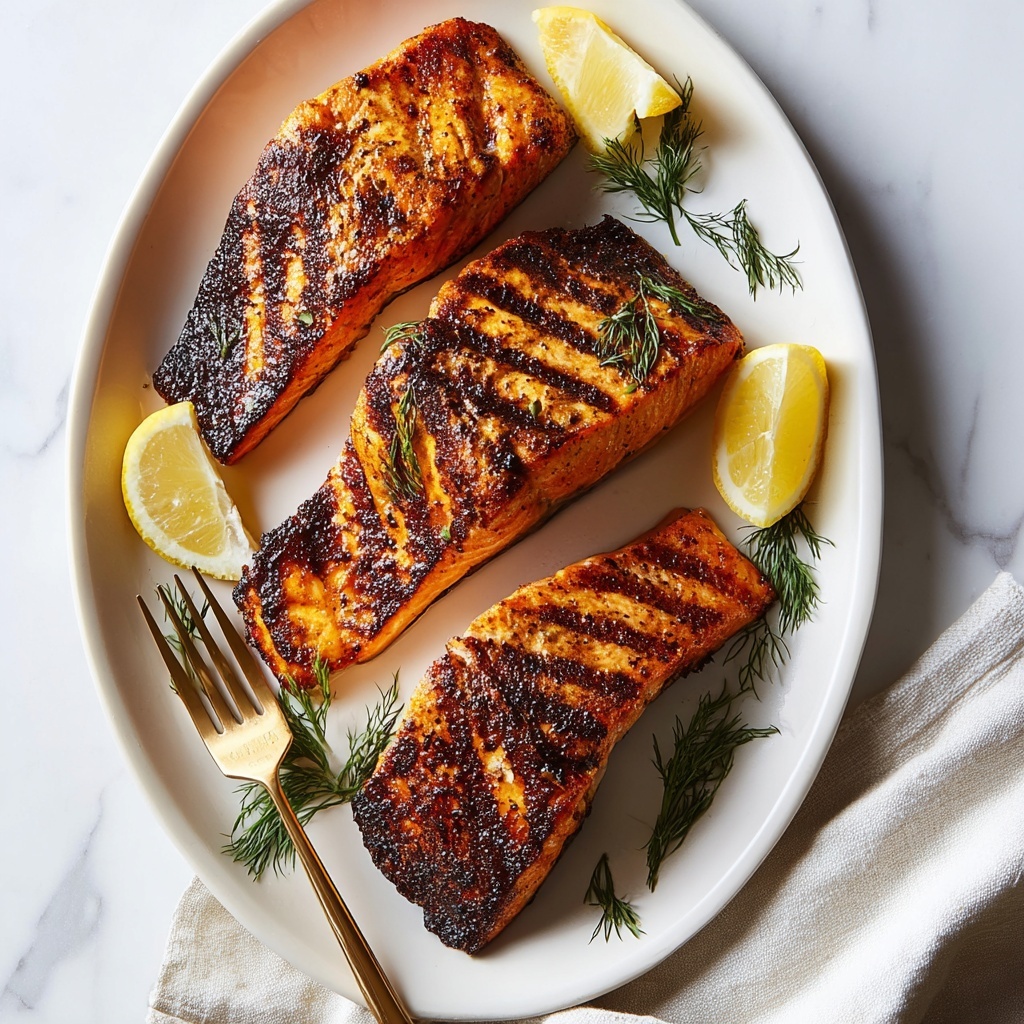 Baked Cajun Salmon with Parmesan Risotto Recipe - Recipe Image